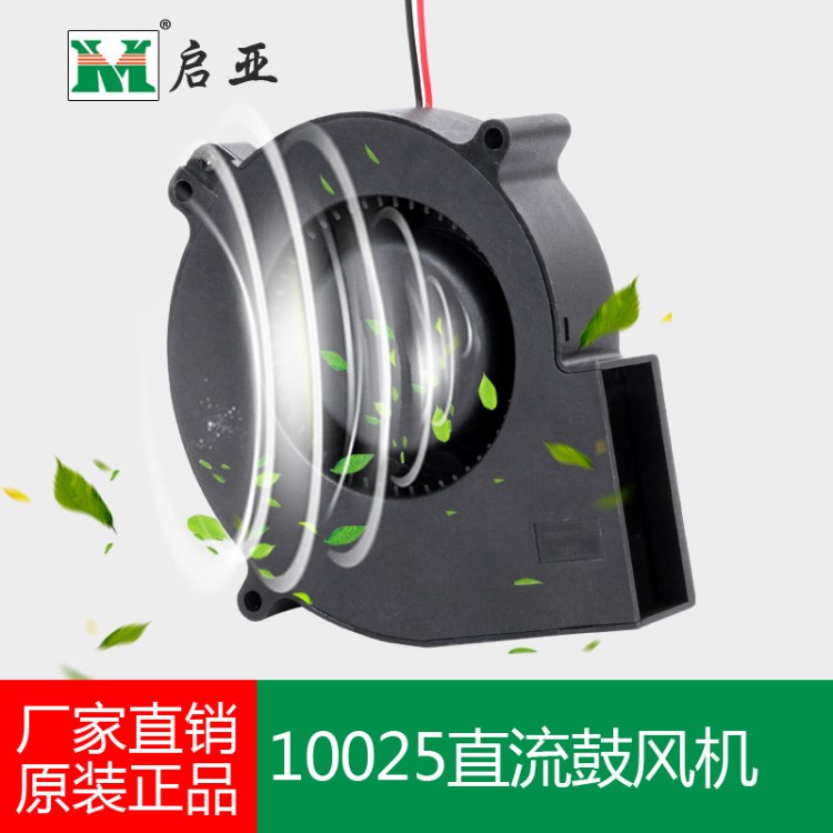 10025渦輪直流散熱滾珠風(fēng)扇 空氣凈化器  工業(yè)烤箱鼓風(fēng)機(jī)靜音