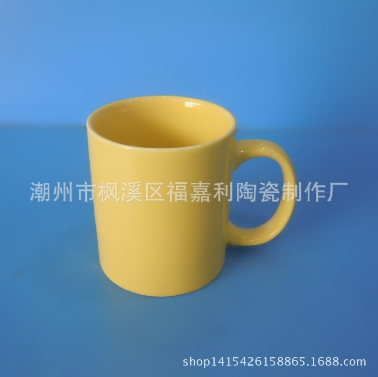 廠家直銷中溫色釉 325ml圓形情侶杯咖啡杯禮品杯廣告杯可定制LOGO