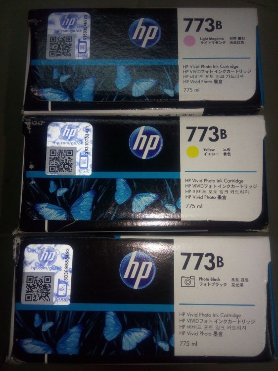 原裝 HP773B 惠普773B消光黑色墨盒 Z6600 Z6800繪圖儀墨盒