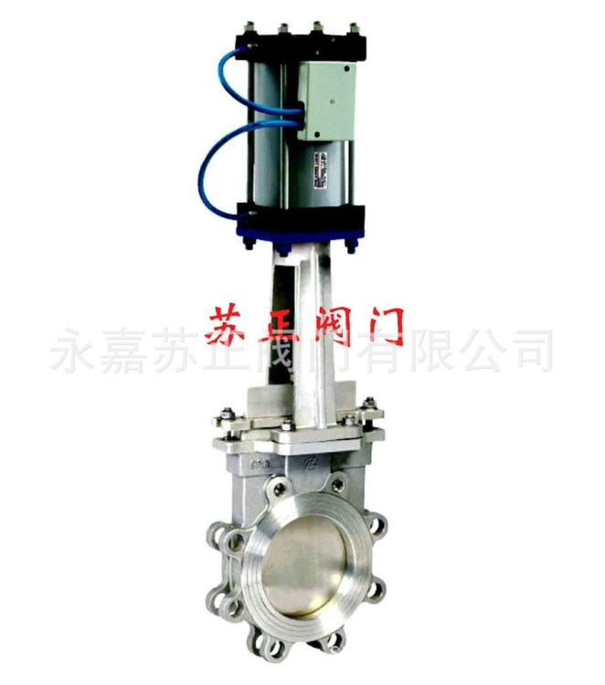 [厂家直销]PZ673H气动不锈钢对夹刀型闸阀