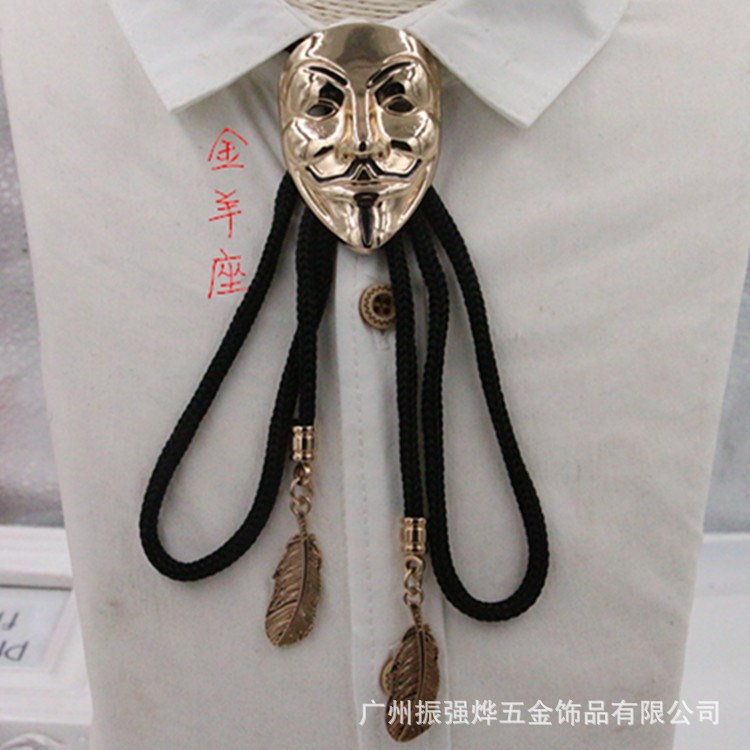 ZQY 歐美鋼鐵俠面具 bolo tie  淘寶熱賣波洛領(lǐng)帶。