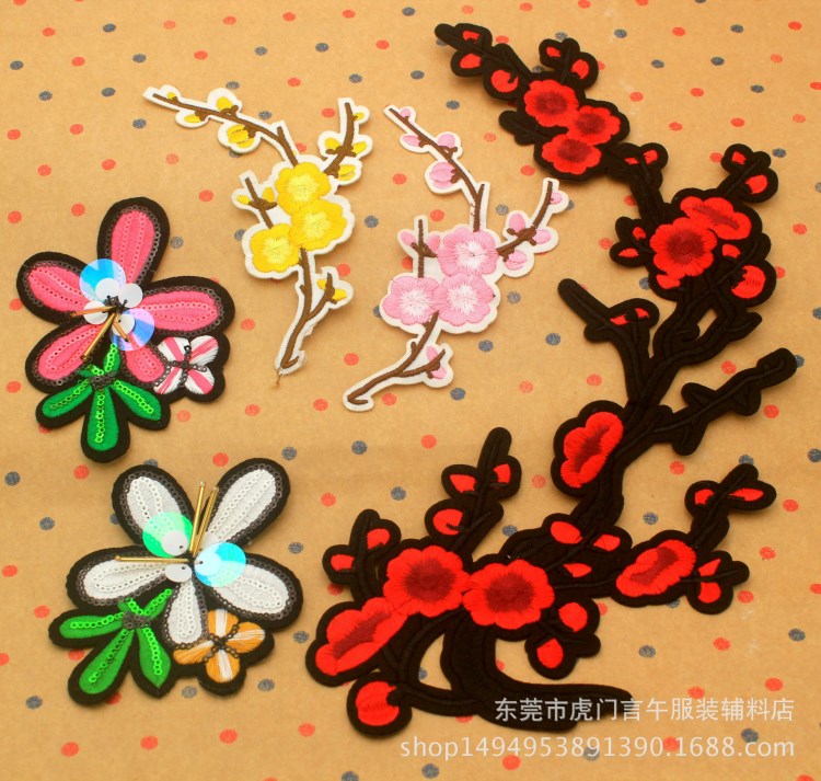 精致?tīng)C熨花刺繡布貼 背膠電腦繡花輔料 服裝服飾刺繡領(lǐng)花直銷(xiāo)批發(fā)