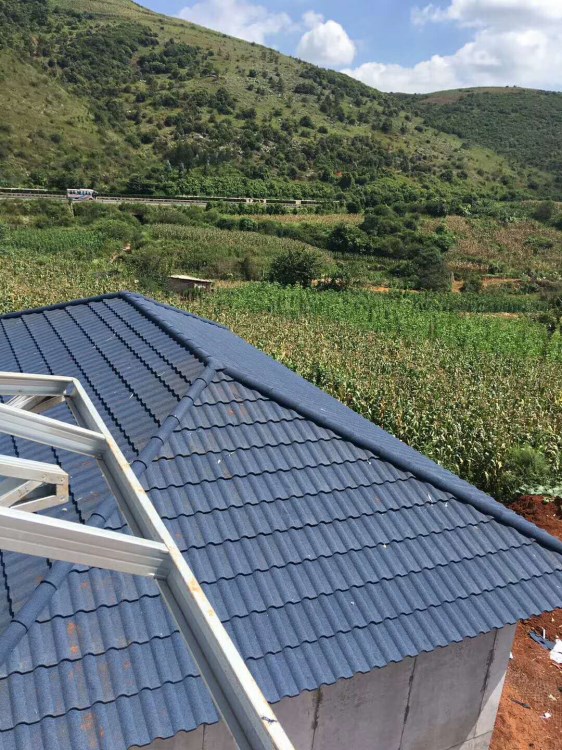 錦州彩石金屬瓦電銷 屋面建材 仿古防水防火防腐 圓弧方格斜邊