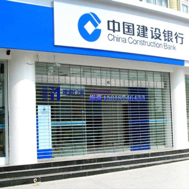 304不銹鋼卷閘門卷簾門銀行同款鏤空不銹鋼通花防盜卷閘門電動