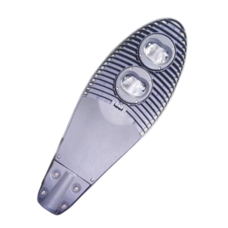 集成cob嫦娥路燈外殼150w2/3頭船形led壓鑄路燈頭套件路燈廠家