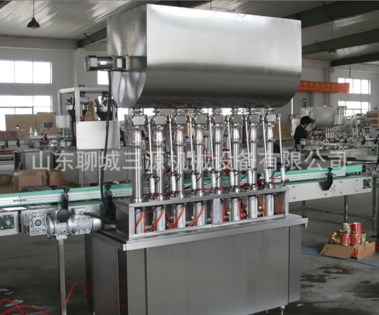 全自動(dòng)伺服活塞灌裝機(jī) 防拉絲滴漏蜂蜜阿膠膏灌裝機(jī) 膏體分裝機(jī)