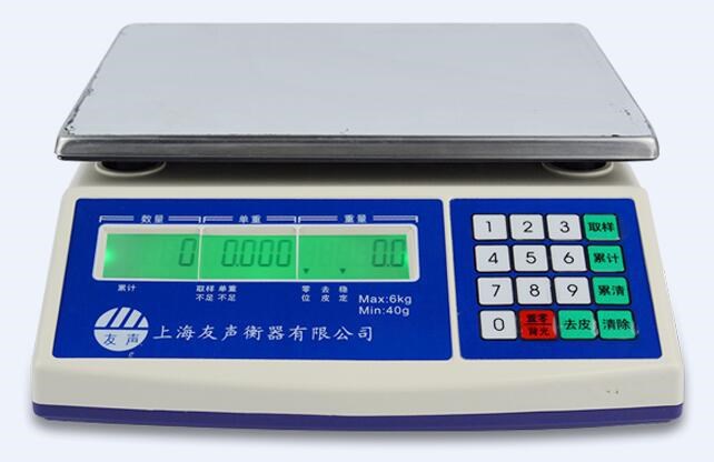 上海友聲點數(shù)電子秤3kg  6kg  15kg  30kg 工廠計數(shù)計重電子桌秤