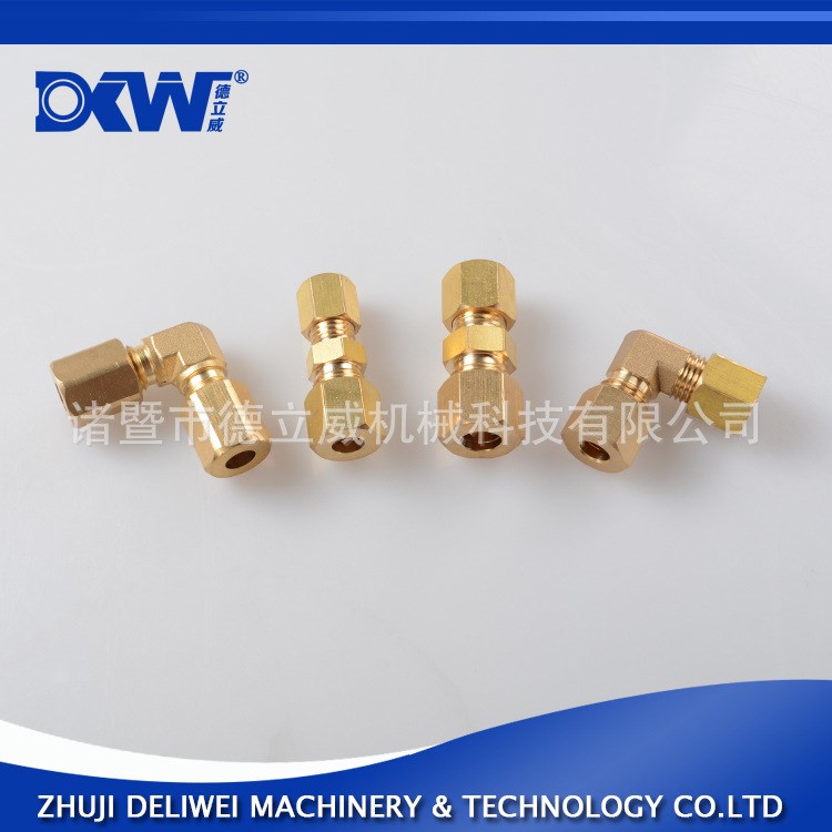 廠家直銷供應不銹鋼/黃銅接頭 擴口直角終端接頭 彎頭接頭 仿