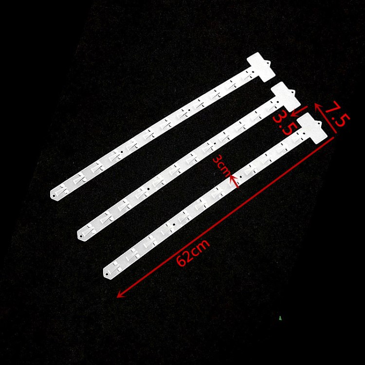 多規(guī)格多樣式注塑掛條HF42 環(huán)保塑料1.4MM厚懸掛貨架掛條價格公道