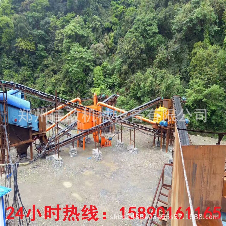 移動破碎站 石料生產線 砂石生產線 河卵石制沙生產線全套設備