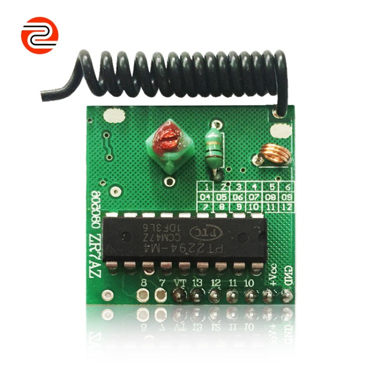 433M無線接收模塊 超再生帶解碼 非鎖M4輸出高低電平 低功耗