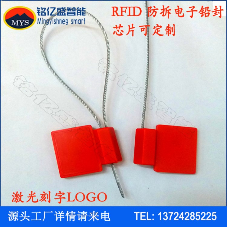 RFID電子鉛封標(biāo)簽 NTAG213 1443協(xié)議 一次性軋帶防拆高頻電子標(biāo)簽