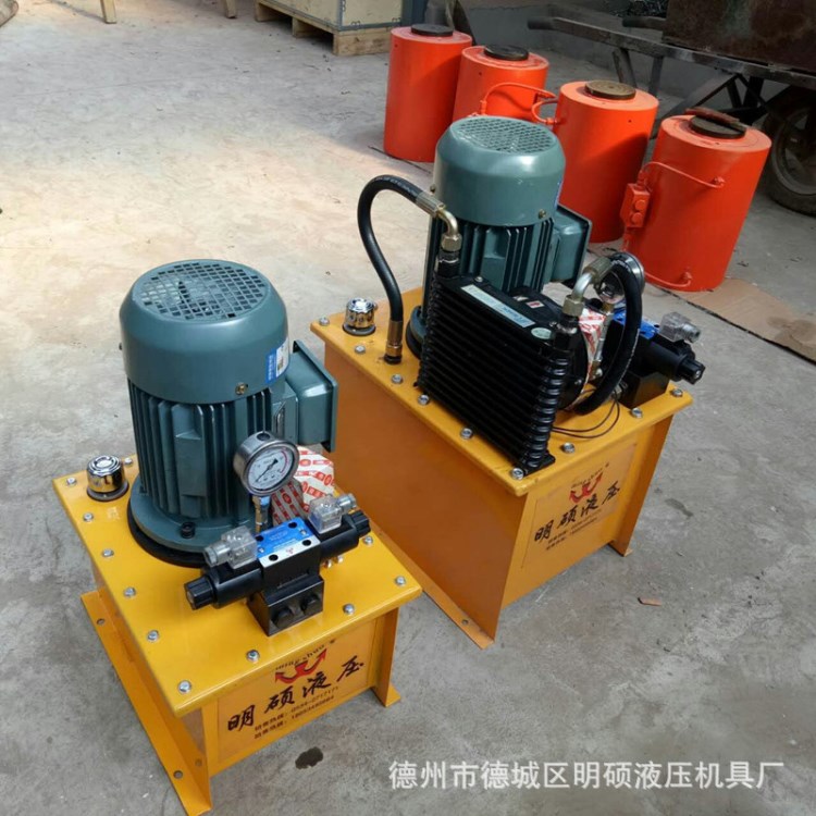大噸位電磁控制雙回路液壓電動泵預應力張拉液壓泵站油泵液壓系統