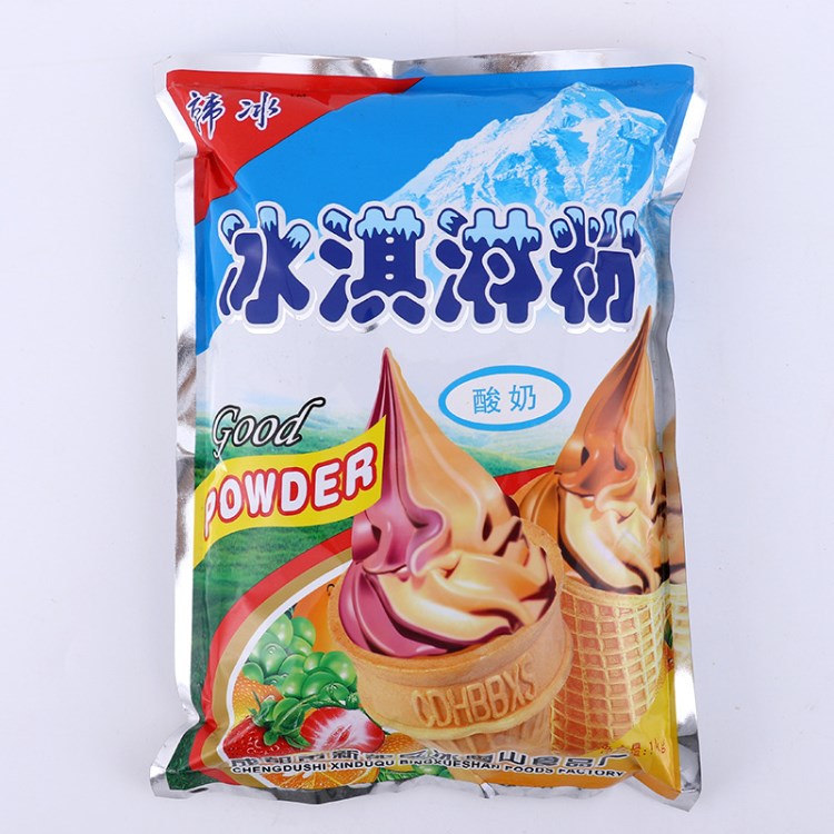 軟質(zhì)冰淇淋粉原料批發(fā) 雪糕粉1kg 冰激凌脆筒批發(fā)廠家直銷