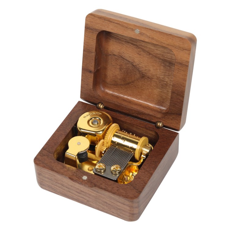 枫木发条音乐盒八音盒创意精品生日礼物送男女友闺蜜可定制现货