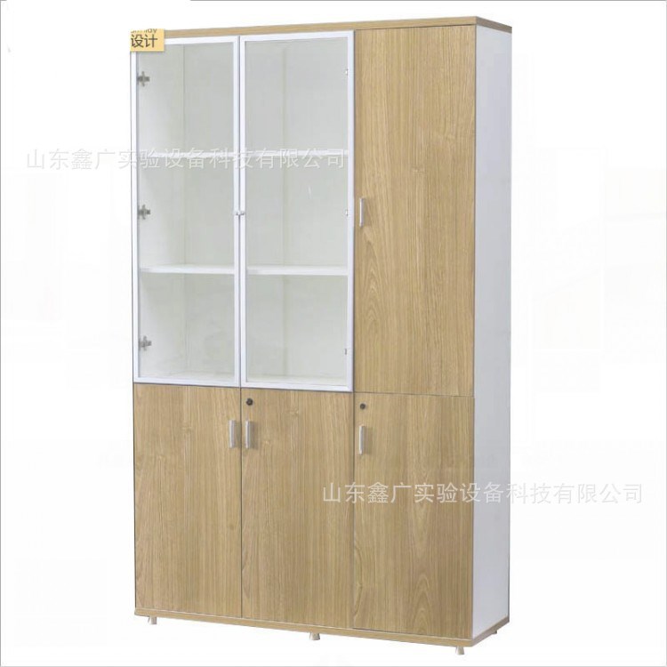 供應青島東營辦公家具木質文件 書櫥四門木質書柜檔案資料柜偉豪
