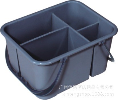 白云清潔籃多功能雜物籃手提工具籃家用家務塑料收納筐四格清潔籃