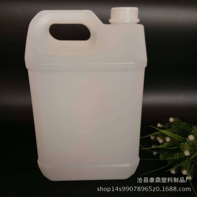 廠家生產(chǎn)批發(fā)5公斤塑料包裝壺 全新料pe5公斤塑料包裝桶