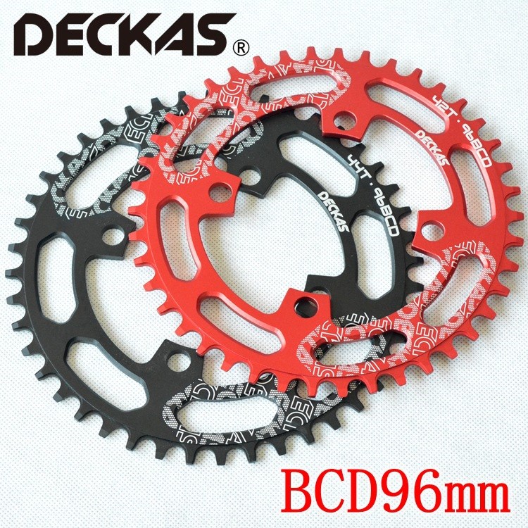 DECKAS BCD96 山地車正負(fù)齒牙盤圓盤 40T/42T/44T 自行車單盤盤片