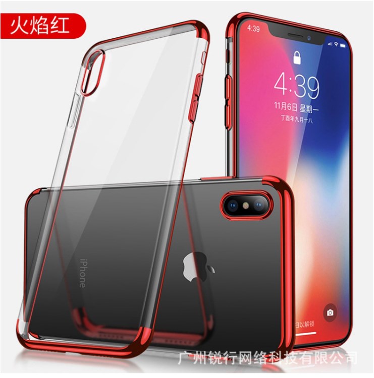 iPhoneX手機(jī)殼8Plus全包三段式tpu電鍍保護(hù)套蘋果軟殼透明硅膠