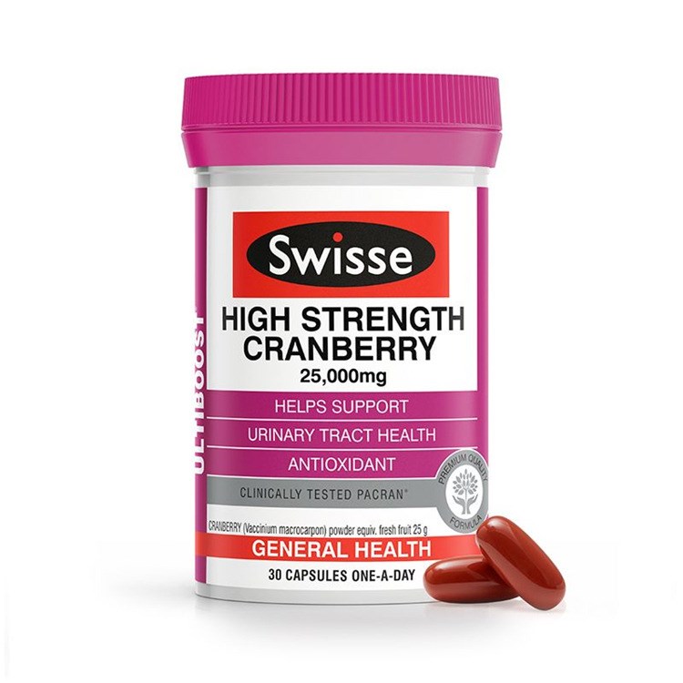 澳洲Swisse High Strength cranberry 高濃度蔓越莓精華 30粒