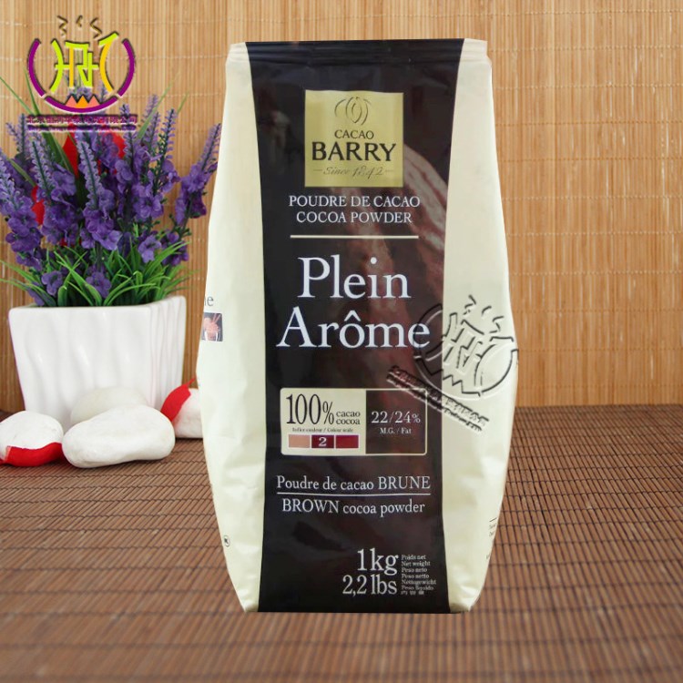 法国原装Cacao Barry可可百利可可粉2#深咖色1kg烘焙原料6*1kg