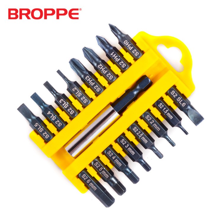 BROPPE浦派17件套批頭套裝電鉆電動(dòng)螺絲刀起子頭改錐風(fēng)批頭批咀