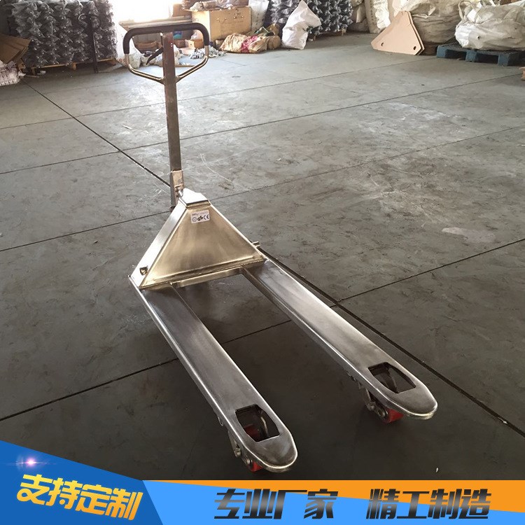 手動(dòng)液壓托盤車 不銹鋼液壓搬運(yùn)車 ，托盤車叉車推高車