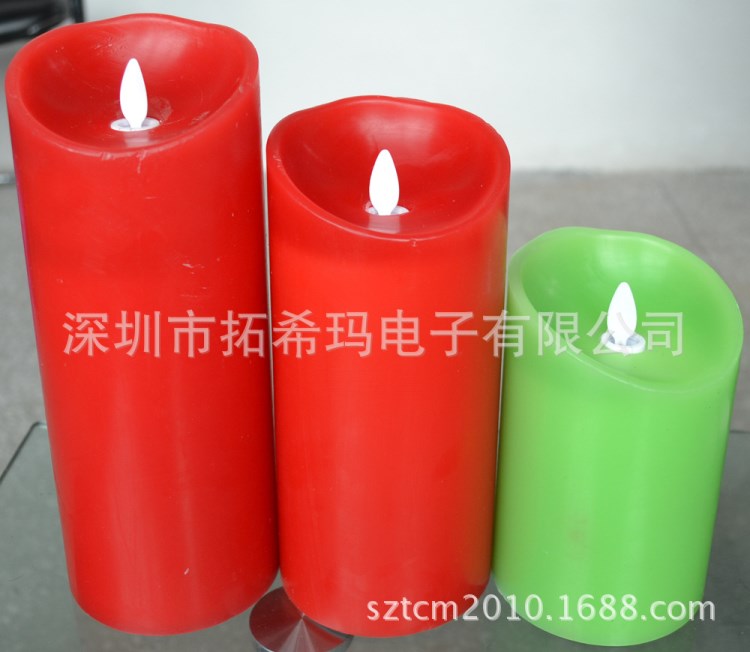 LED火苗跳動風(fēng)吹搖擺仿真電子蠟燭燈 帶遙控功能電子蠟燭