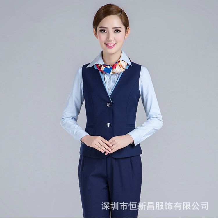 3223廠家定做職業(yè)女裝 移動(dòng)聯(lián)通制服工作服 營業(yè)員工裝制服