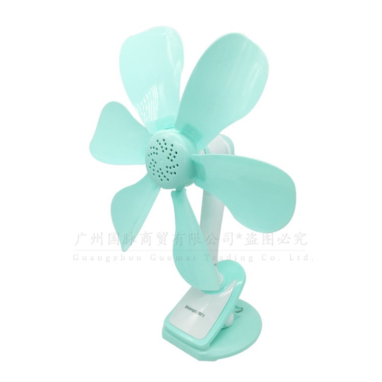 學(xué)生夾扇六葉臺(tái)夾扇大風(fēng)力靜音寢室宿舍辦公桌面床頭電風(fēng)扇壁掛扇