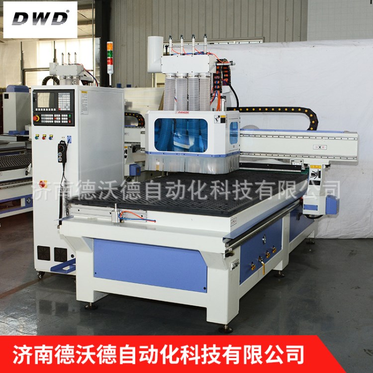 4月江西南康機械展現場供應德沃德全屋定制設備四工序數控開料機