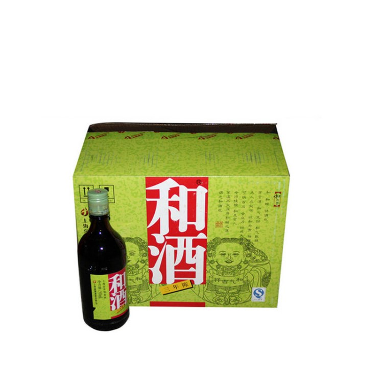 三年陳半干型上海老酒和酒 500ml*12瓶整箱手工糯米黃酒