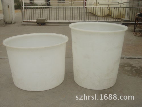 深圳華瑞塑料 大口藍圓桶 500L塑料包裝圓桶 化工用桶 HDPE
