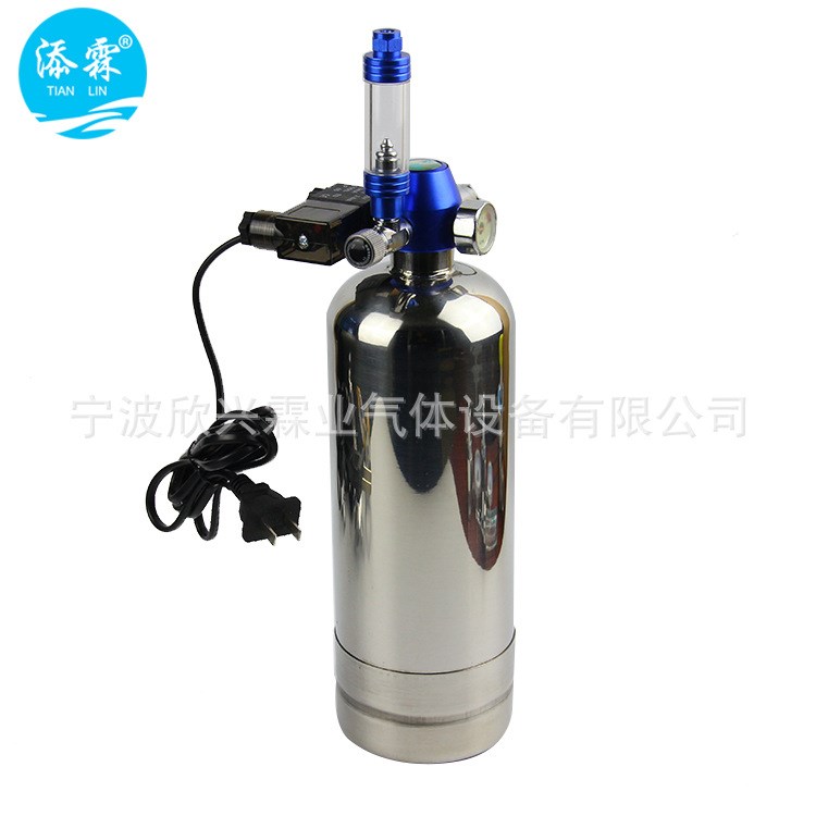 二氧化碳发生器二氧化碳反应桶水草缸气瓶CO2发生器不锈钢 苏打