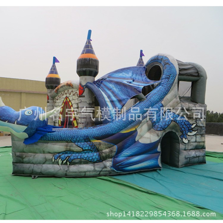 親子娛樂設備充氣產品定制簡易充氣兒童跳床碰碰床牛津布PVC城堡