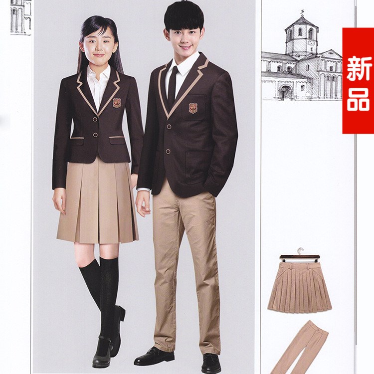 廠家定制初中學(xué)生短款班服外套 日韓版2018秋季新款高中學(xué)生校服