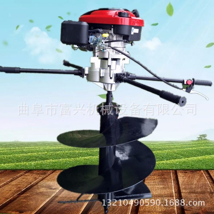 手持式栽柱子挖坑機 新型樹坑打孔機多用挖坑機產品高性能