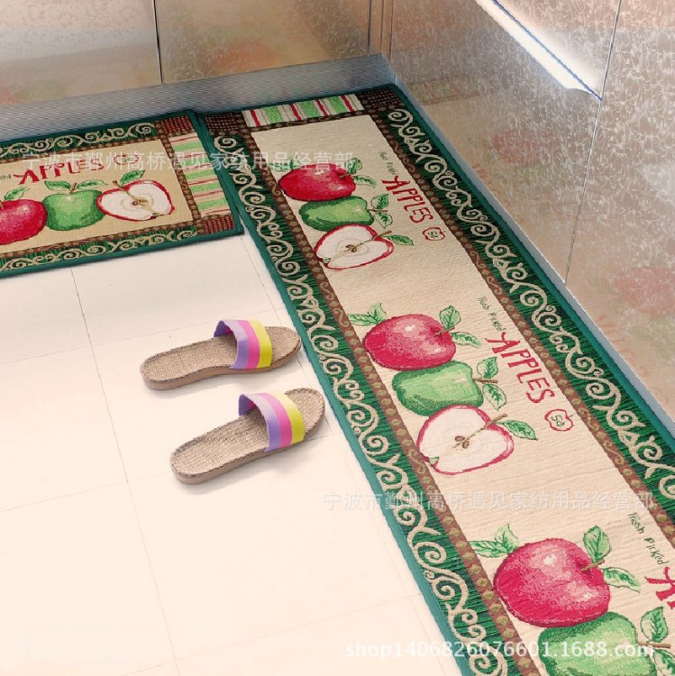 【遇見】外貿(mào)水果圖案地毯 地墊 廚房地墊 卡通防滑墊禮品
