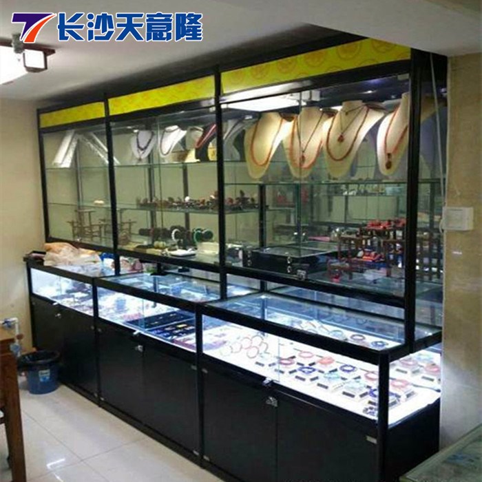長(zhǎng)沙武漢展柜鈦合金展柜L型精品展示柜玻璃展示臺(tái)湖南湖北廠批