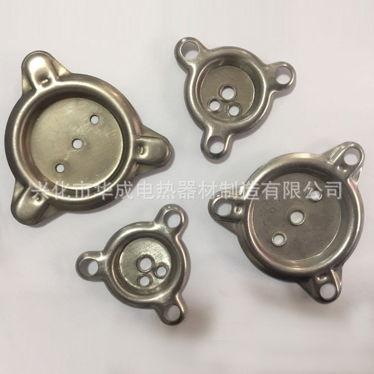 廠家直銷不銹鋼三角法蘭非標(biāo)異型電熱管三角法蘭配件 加工定制