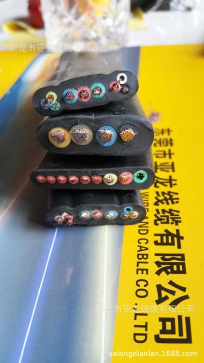 扁電纜起重機(jī)專用電纜動(dòng)力電纜加控制電纜3*4+6*1.5