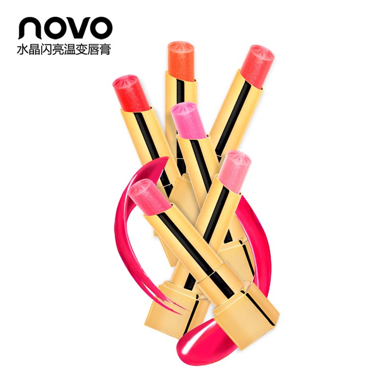 愛莉直批 NOVO5074不沾杯口紅 紅棗素健康溫變唇膏 新品