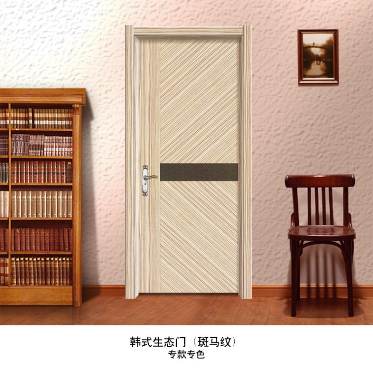 木門廠家直銷 新款韓式生態(tài)門免漆模壓復(fù)合實木門 酒店門賓館門