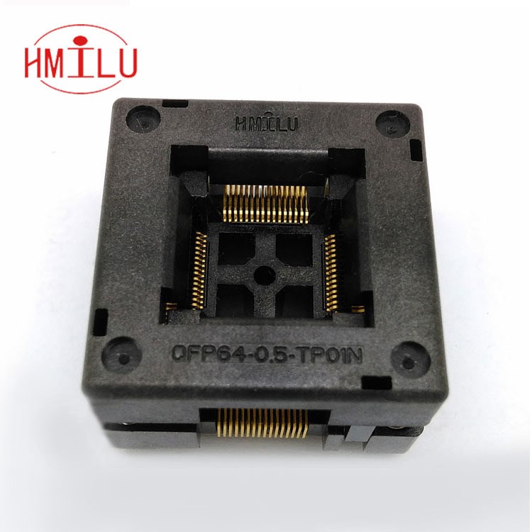 QFP64 STM32F103RCT6老化座 OTQ-64-0.5-01 LQFP6清空座/烧录座