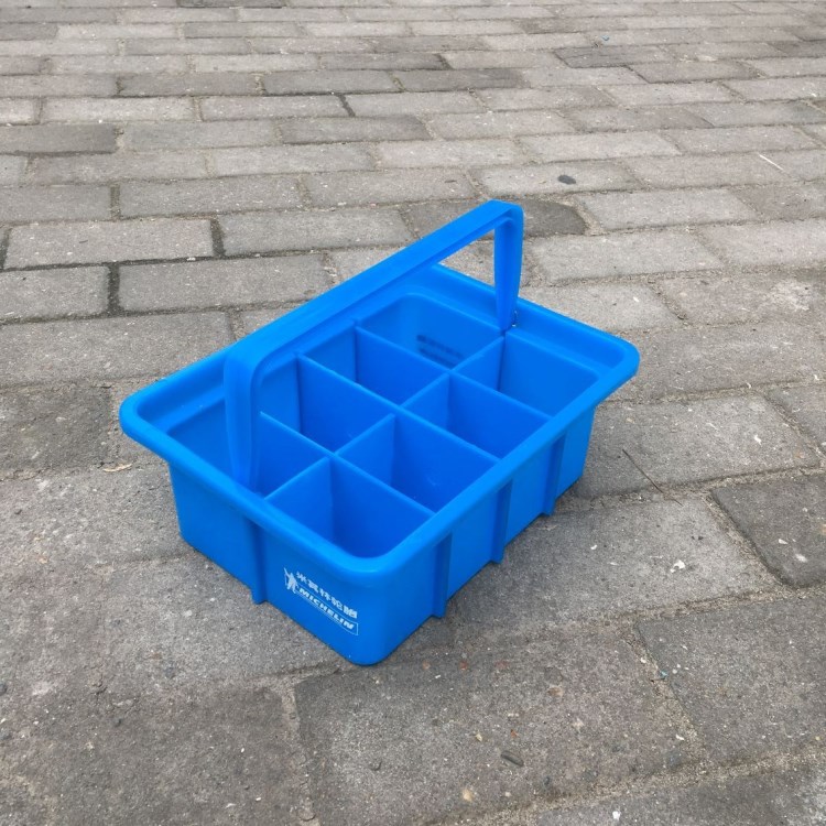 帶提手內八格塑料箱 手提工具箱 零件箱 多用箱 塑料廠家批發