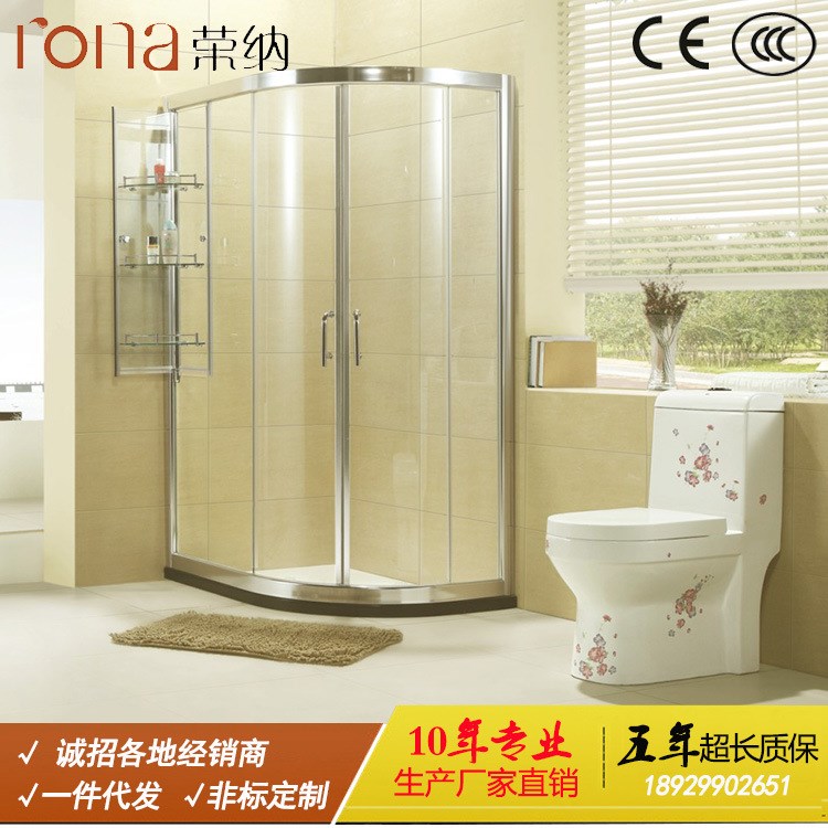 淋浴房廠家直銷 帶淋浴房置物架 弧形淋浴房推拉玻璃浴房批發(fā)價(jià)格