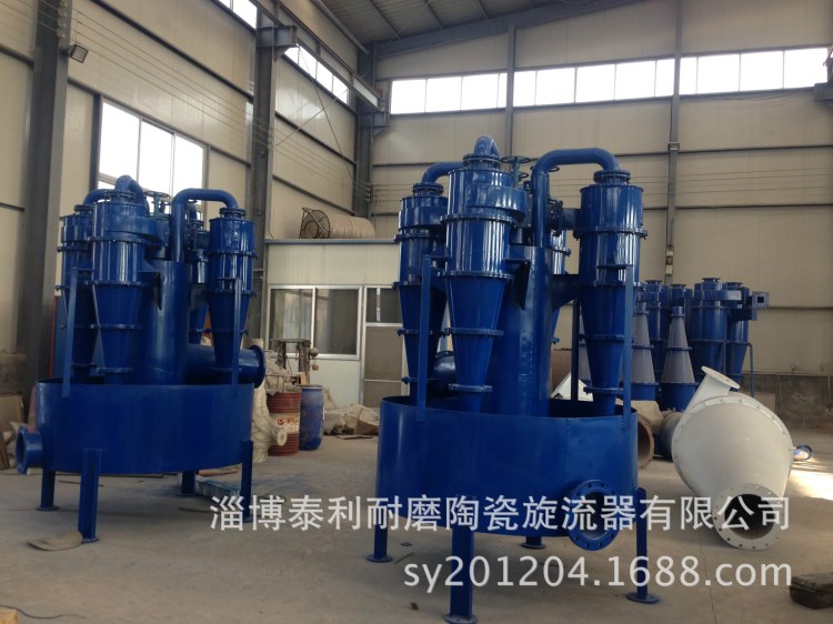 濃縮分級用FX350*4旋流器組、旋流器工作原理