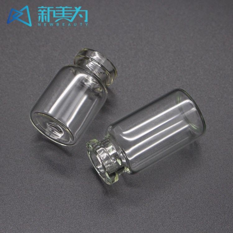 現(xiàn)貨供應(yīng)透明18mm管徑 4ml5ml凍干粉瓶 裝瓶 卡口玻璃西林瓶