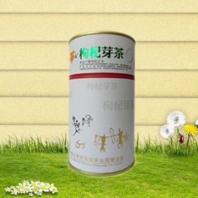 寧夏特產(chǎn)中寧枸杞鮮嫩葉無果枸杞芽尖茶50g禮品盒罐裝誠招代理商